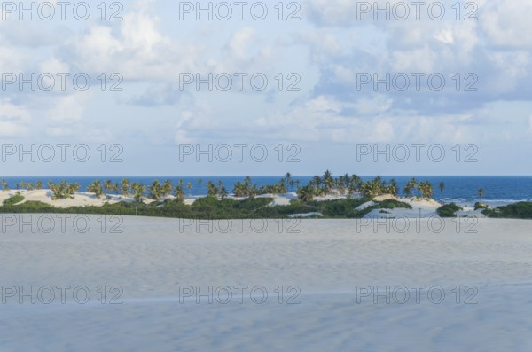 Beautiful view of Mangue Seco in Bahia, small fisherman's beach