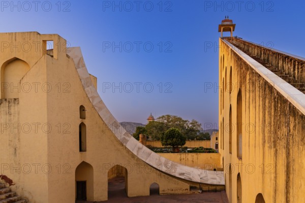 Die große Sonnenuhr von Jantar Mantar, Jaipur, Rajasthan, Indien