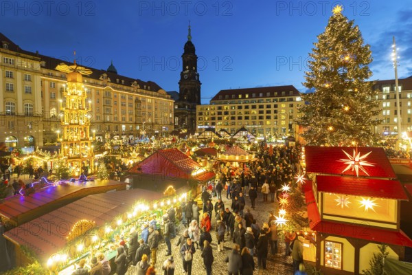 The Dresden Striezelmarkt is a Christmas market in Dresden. It has been held in Advent since 1434,