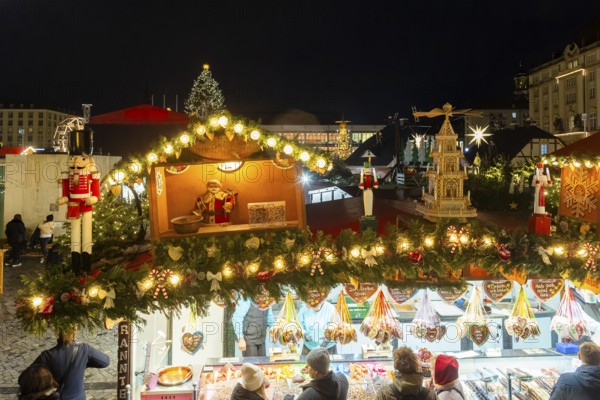 The Dresden Striezelmarkt is a Christmas market in Dresden. It has been held in Advent since 1434,