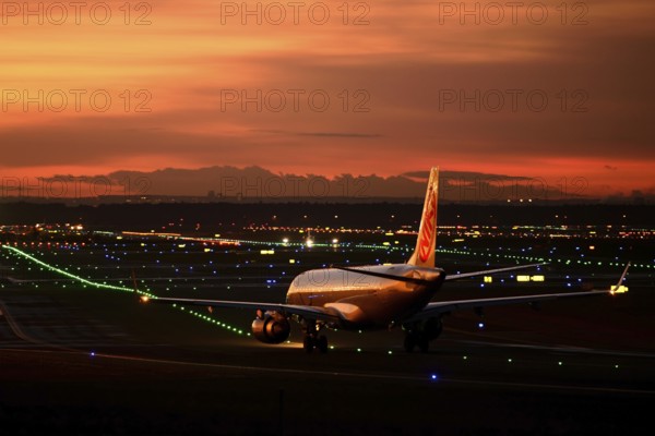 Frankfurt Airport in the evening