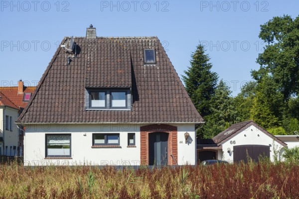 Residential house, single-family house, Brake, Wesermarsch, Lower Saxony, Germany, Europe