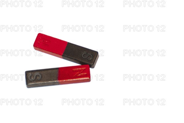 Two magnets isolated on white