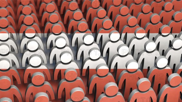 Symbolic image on the topic of demography in Austria