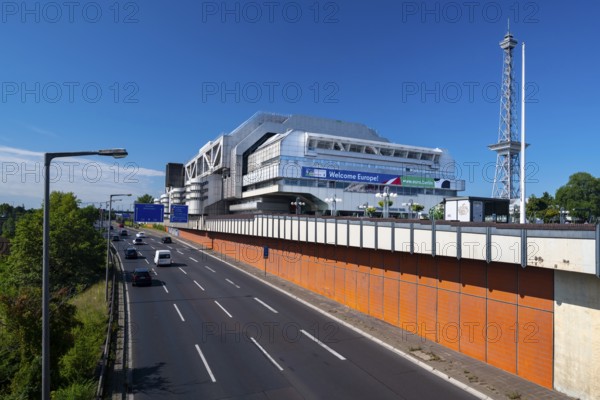 ICC, International Congress Centre, Radio Tower and A100 city motorway, Westend, Berlin, Germany,