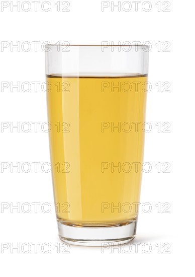 glass of Apple juice on a white background