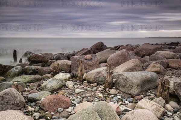 Stones on the coast of the Baltic Sea