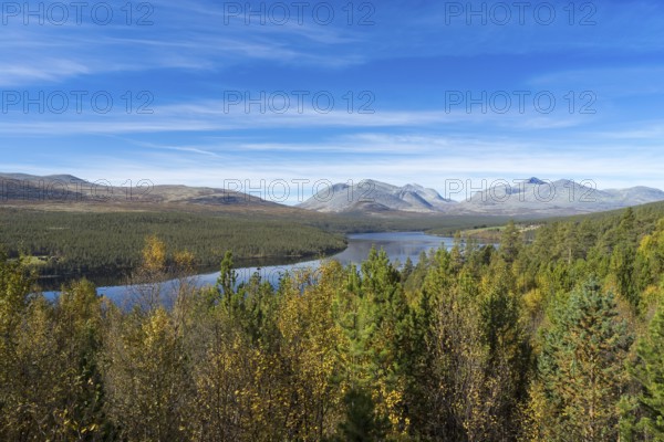 View from Sohlbergplassen over the Atnsjøenlake on Rondane National Park, National Tourist Route,
