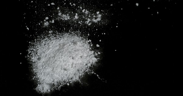 Drug, Cocaine against black background