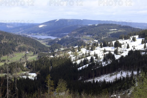 Themed image Weather Onset of winter in the Black Forest. After early summer temperatures at the