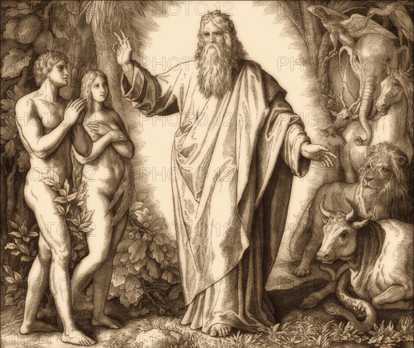 Creation of Humanity, by Julius Schnorr von Carolsfeld, 1860