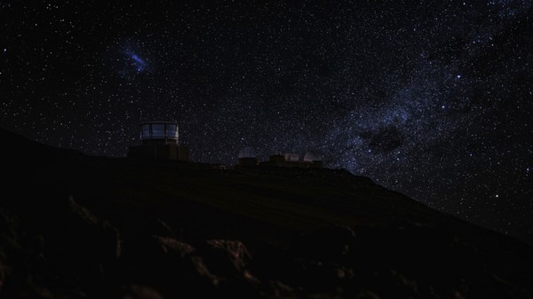 Observatories at the Summit of Haleakala, Maui, Color Image