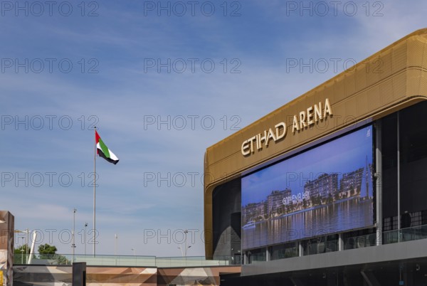 A picture of the Etihad Arena