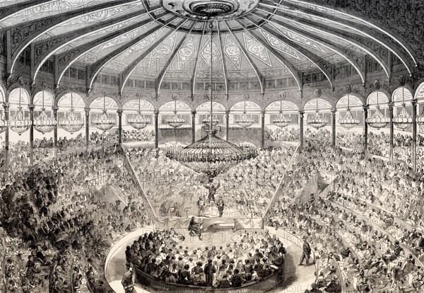 Elijah, oratorio by Felix Mendelssohn, Cirque d'Été, former Parisian theatre, Paris, France, 1857,