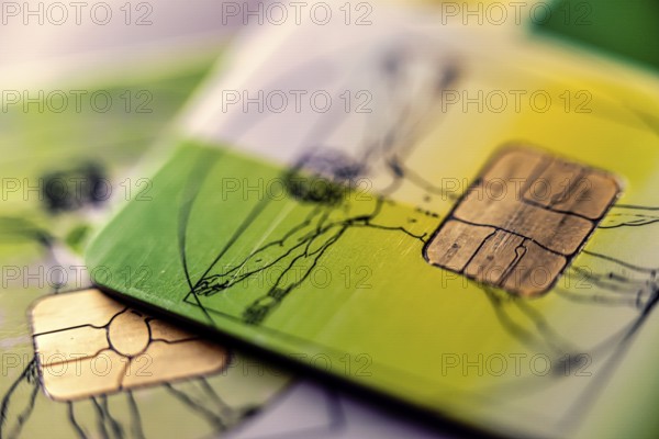 Electronic health card for health insurance policyholders, detail, Germany, Europe