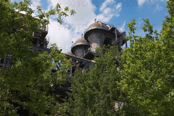 Old industrial building in Duisburg North Landscape Park, vintage, LaPaDu, Ruhr area, North