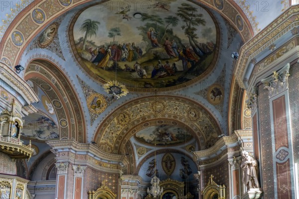 Interior View of the Parish Church in Ortisei