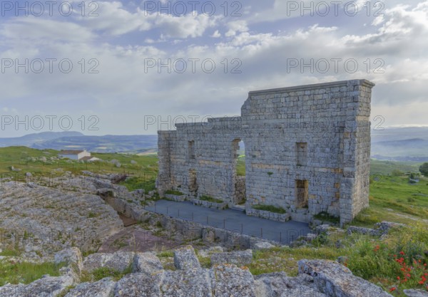 Ruins of Acinipo, also known as Ronda la Vieja, a city from the Roman Empire. The picture shows the
