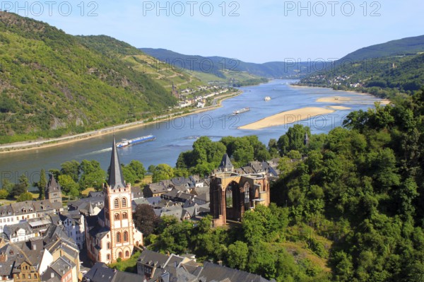 Rhine Valley, Bacharach, World Heritage Cultural Landscape Upper Middle Rhine Valley,