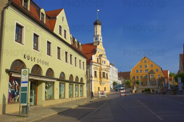 Friedberg, Town Hall, Swabia, Bavaria, County Aichach-Friedberg, Germany, Europe