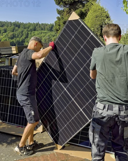 Assembly of photovoltaic. Photovoltaic module PV system Solar module Solar panel Solar system Solar