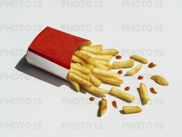 Tasty french fries table. Resolution and high quality beautiful photo
