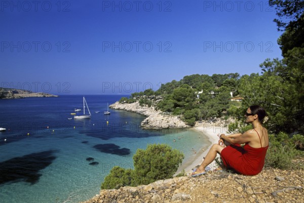 Cala Salada, Ibiza, Balearic Islands, Spain, Europe