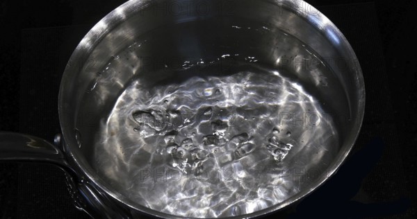 Hot Boiling Water in a saucepan