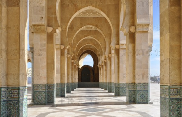 Casablanca city centre, mosque in the city centre, Hassan II Mosque
