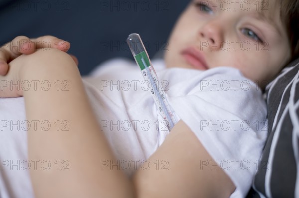 Close up child thermometer