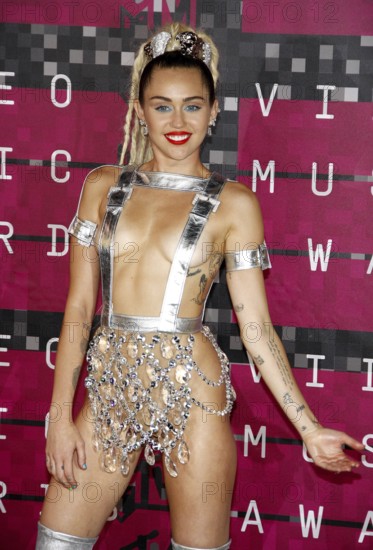 LOS ANGELES, CA, AUGUST 30, 2015: Miley Cyrus at the 2015 MTV Video Music Awards held at the