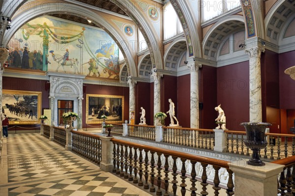 The interiors of the Stockholm Nationalmuseum. Sweden