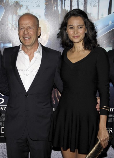 Bruce Willis and Emma Heming at the HBO's 'His Way' Los Angeles Premiere held at the Paramount