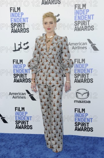 Amber Heard at the 35th Annual Film Independent Spirit Awards held at the Santa Monica Beach in