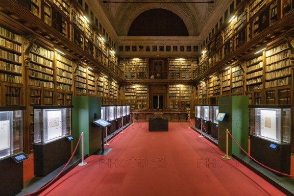 Milan Italy. Biblioteca Ambrosiana. Ambrosian Library inside Pinacoteca Ambrosiana