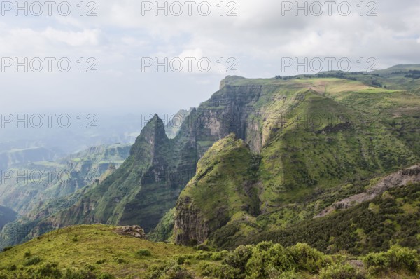 Simien Mountains, Simien Mountains National Park, Amhara Region, Ethiopia, Africa