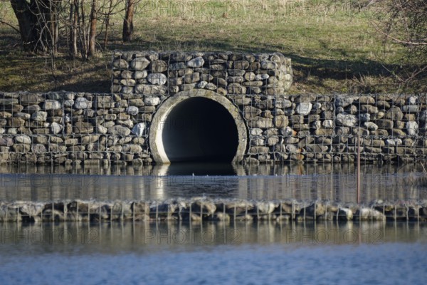 Rainwater clarifier, Schwäbisch Hall, Hohenlohe, Heilbronn-Franken, Baden-Württemberg, Germany,
