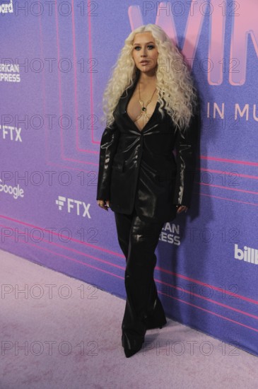 Christina Aguilera at the 2022 Billboard Women In Music held at the YouTube Theater in Los Angeles,