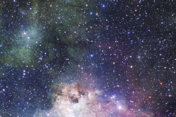 Outer space, cosmic landscape. Nebula. Elements of this image furnished by NASA