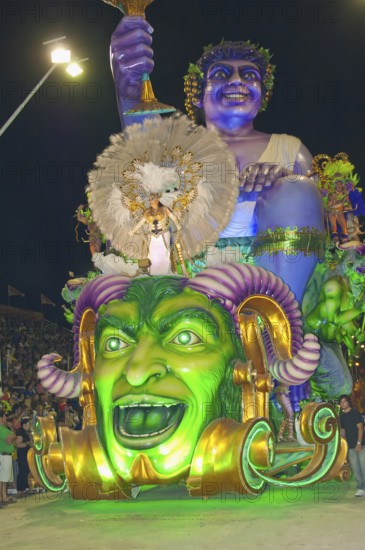 Carnival float, Gualeguaychu Carnival, Gualeguaychu, Entre Rios Province, Argentina, South America