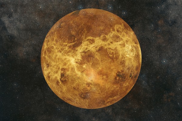 Planet Venus. Solar system. Cosmos art. Elements of this image furnished by NASA