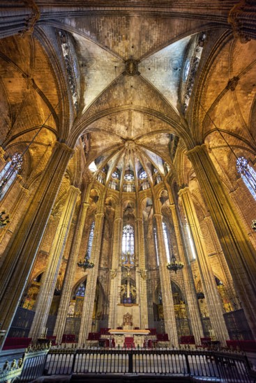 Barcelona. Catalonia. Spain. The Cathedral of the Holy Cross and Saint Eulalia