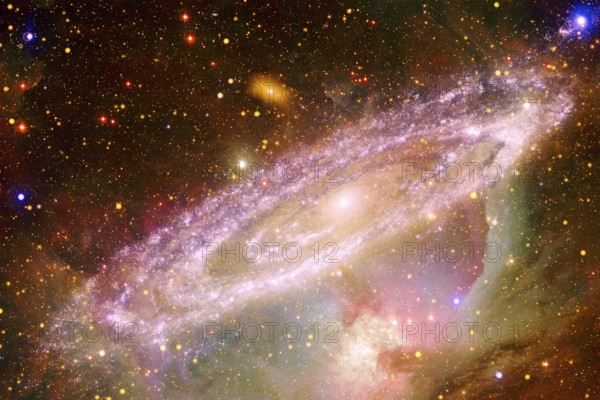 Beautiful galaxy somewhere in deep space. Cosmic wallpaper. Elements of this image furnished by