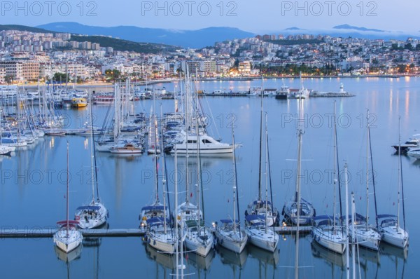Marina and Port, Kusadasi, Izmir, Aydin Province, Turkey, Asia