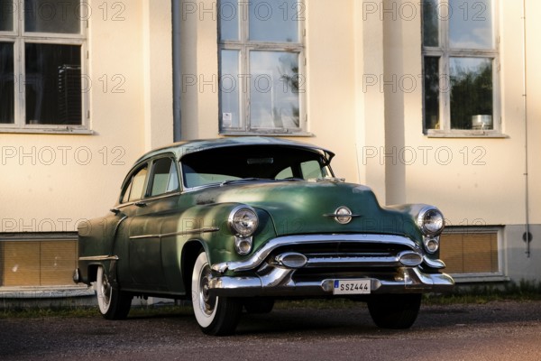American classic car, Oldsmobile Eighty-Eight from 1953, Rättvik, Dalarna, Sweden, Europe