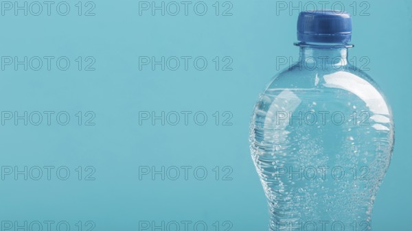 Front view bottle sparkling water