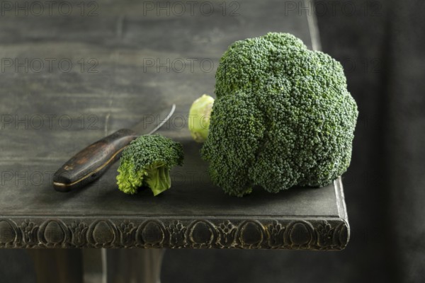 Broccoli table high angle