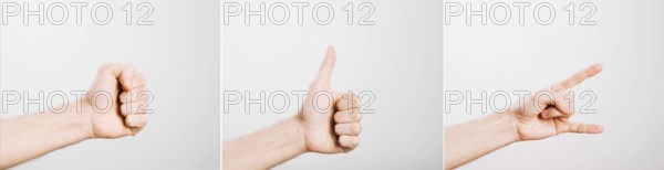 Crop gesturing hands