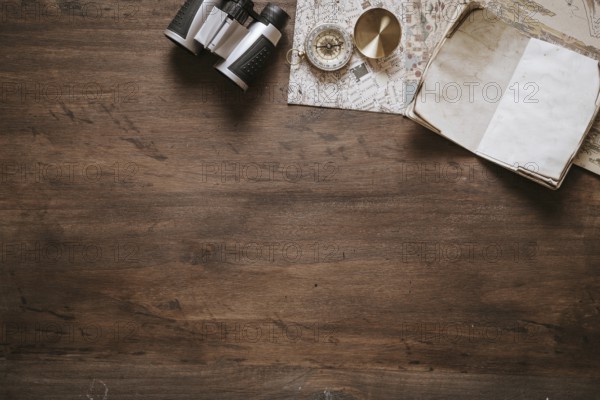 Vintage desk concept with copyspace. Resolution and high quality beautiful photo