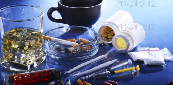 Addictive substances, including alcohol, cigarettes and drugs